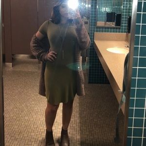 Olive green dress